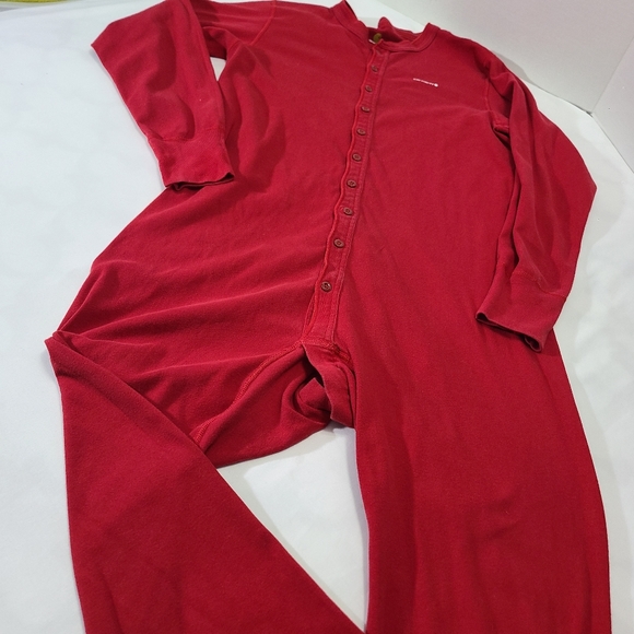 Carhartt Red Cotton Midweight Union Suit Size XL - Picture 6 of 11